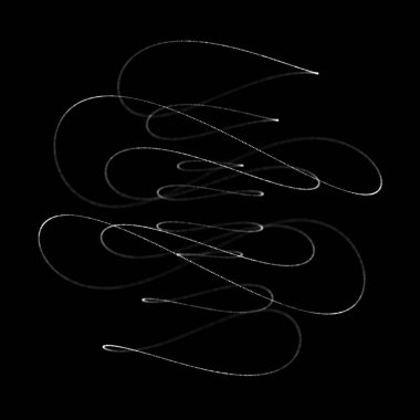 Soyut 3D küre. Bükülme çizgileri olan küre. Logo tasarımını büken parlak çizgiler. Dış uzay nesnesi. Gelecekçi teknoloji tarzı. Küre parçacıkları. 3d oluşturma.