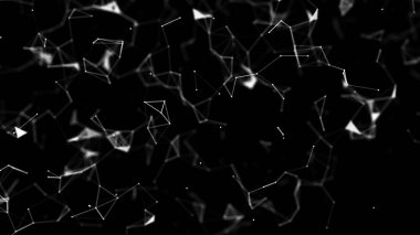 Büyük veri görselleştirmesi. Bilim geçmişi. Bileşiklerle dolu büyük veri kompleksi. Çizgiler pleksus