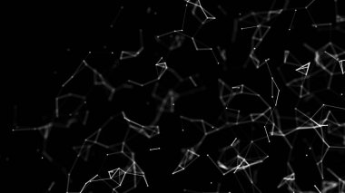 Büyük veri görselleştirmesi. Bilim geçmişi. Bileşiklerle dolu büyük veri kompleksi. Çizgiler pleksus