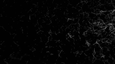 Büyük veri görselleştirmesi. Bilim geçmişi. Bileşiklerle dolu büyük veri kompleksi. Çizgiler pleksus