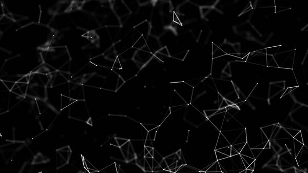 Большая визуализация данных. Научное образование. Комплекс больших данных с соединениями. Линии сплетения
