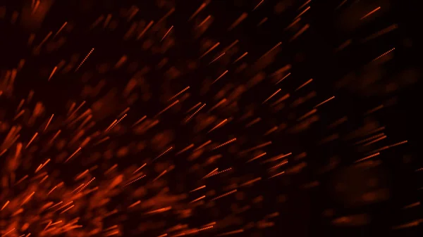 Fire sparks background. Burning red sparks. Fire flying sparks. Blurred bright light. 3D rendering — Stock Photo, Image