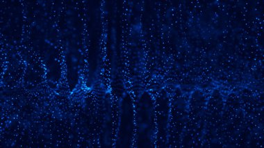 Dalga 3d. Büyük veri görselleştirmesi. Veri teknolojisi arka planı. Soyut arka plan. 3d render. Veri dizisi görsel kavramı. Müzik için ekolayzır