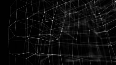 Blockchain teknoloji konsepti. Büyük veri görselleştirmesi. 3d illüstrasyon. Dağıtılmış kayıt teknolojisi