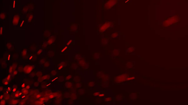 Ire sparks background. Burning red sparks. Fire flying sparks. Blurred bright light. 3D rendering - — Stock fotografie