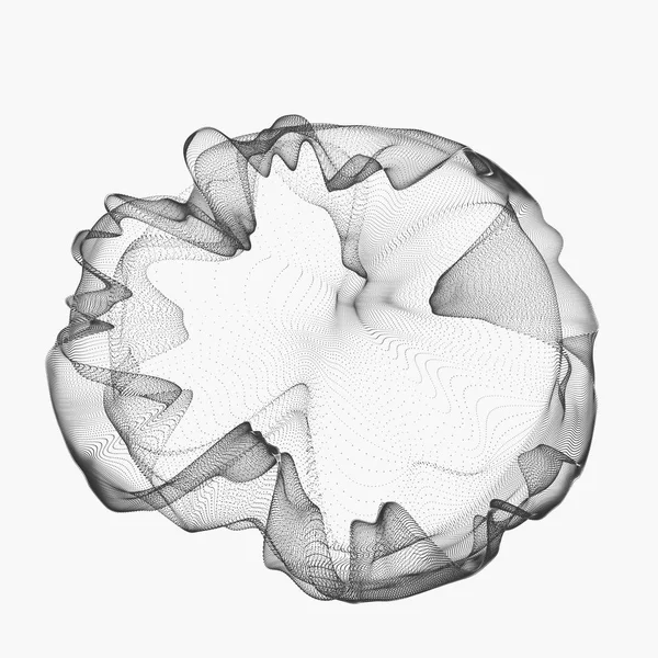 時空ポータル。抽象グリッドワームホール。未来の3Dポータル。宇宙ワームホール。漏斗状のトンネル。スパイラルテクノロジー。3Dレンダリング. — ストック写真