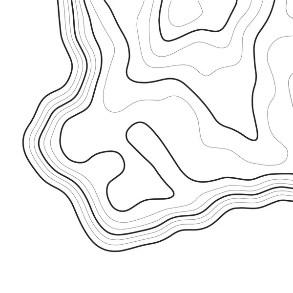 Topografisches Kartenhintergrundkonzept. Topo-Konturkarte. geographische Welttopographie-Kartenraster. Linie topographische Karte Kontur Hintergrund. Vektorillustration — Stockvektor