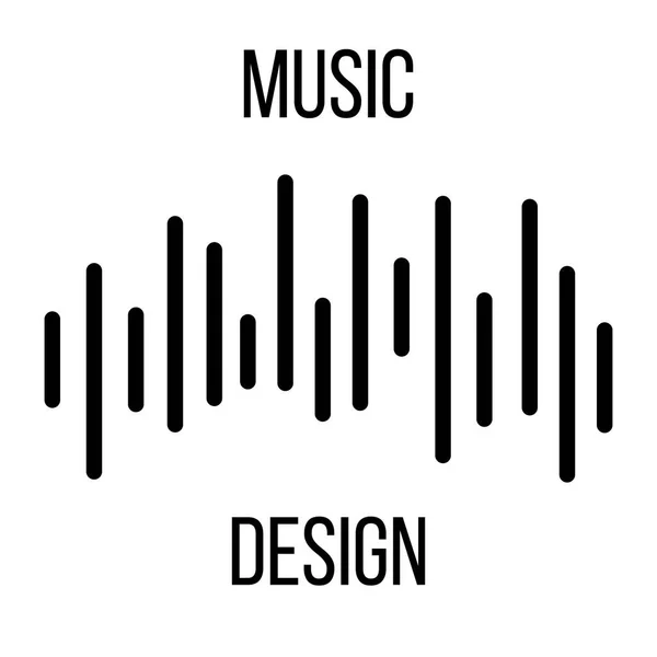 音楽の背景。オーディオイコライザーアイコン。音波。イコライザーを使用した音楽デザインの抽象ベクター要素。ベクトルイラスト — ストックベクタ