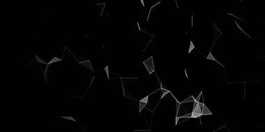 Soyut teknolojik altyapı. Bilim arka plan. Büyük veri. Arka plan vektör. Pleksus etkisi. Ağ bağlantı yapısı. Vektör çizim.