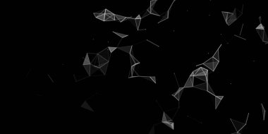 Soyut teknolojik altyapı. Bilim arka plan. Büyük veri. Arka plan vektör. Pleksus etkisi. Ağ bağlantı yapısı. Vektör çizim.