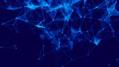 Büyük veri görselleştirmesi. Bilim geçmişi. Bileşiklerle dolu büyük veri kompleksi. Çizgiler pleksus