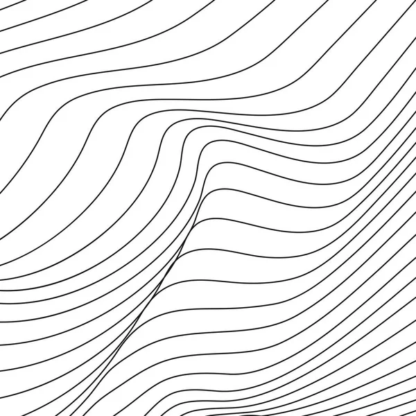 波浪背景。浪3d 。摘要网格背景。海报的设计。矢量说明. — 图库矢量图片