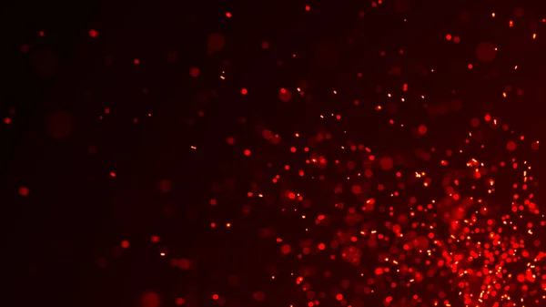 Φωτιά Που Πετάει Σπίθες Καίει Κόκκινες Σπίθες Θολωμένο Έντονο Φως — Φωτογραφία Αρχείου