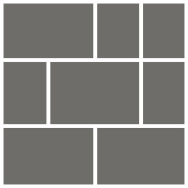 Fotoğraf kolaj şablonları fotoğraflar ve resimler için çerçeveler. Kolaj kalıbı. Fotoğraf için vektör kolajı çerçeveleri.