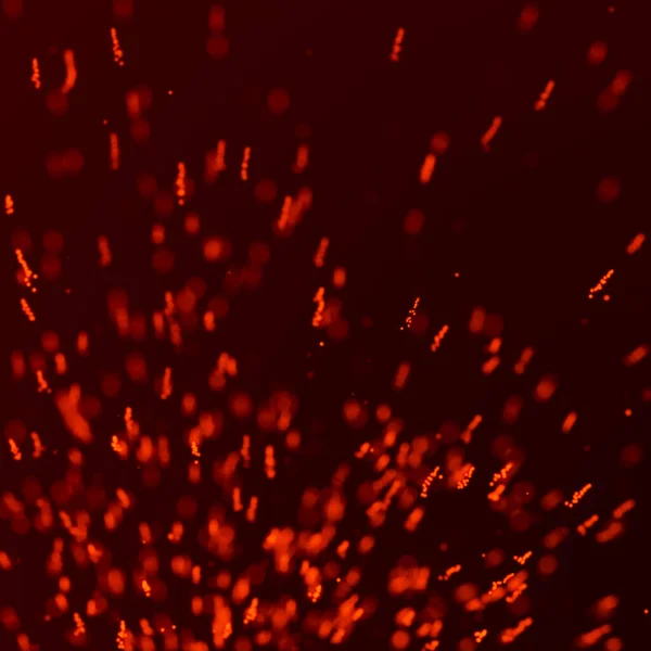 火光闪耀 燃烧着红色的火花 模糊的明亮的光 3D渲染 — 图库照片