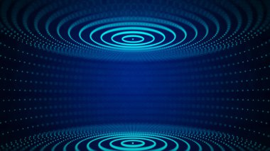 Noktaları ve çizgileri birleştiren soyut bir arkaplan. Gelecekçi parçacıklar arka planı. Büyük veri görselleştirmesi. 3B görüntüleme.