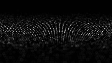 Ağ bağlantısı yapısı. Perspektif şebekesi. Teknoloji dalgası. Büyük veri görselleştirmesi. Teknolojik geçmiş. 3d oluşturma.