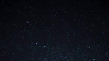 Toz parçacıkları. Parçacıkların soyut siyah arkaplanı. Fütürist dijital noktalar arka planı. Büyük veri görselleştirmesi. 3d oluşturma.