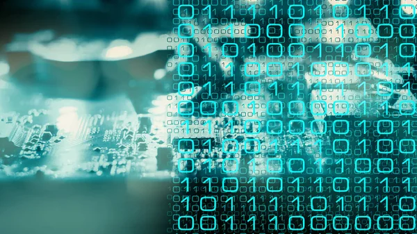 İkili kod ve teknoloji elektronik çip