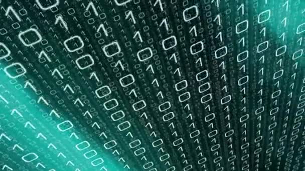 Procedimento Segurança Rede Inteligência Artificial Binária Codificação — Vídeo de Stock