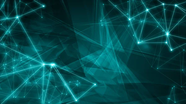 Geometrik üçgen tarzı illüstrasyon fikri, teknik soyut grafik