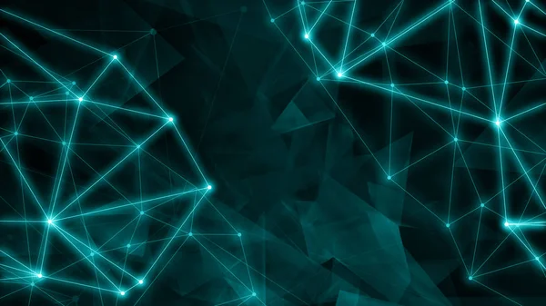 Teknoloji yenilik fon kavramı, üçgen arka plan