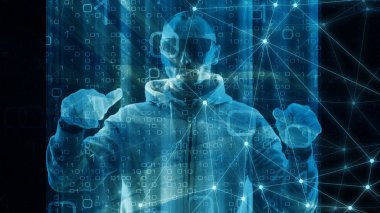 Siber uzay soyutlama soyut dijital bilim yenilik