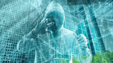 Dijital veri algoritması ilham, üçgen şekiller geometrik 