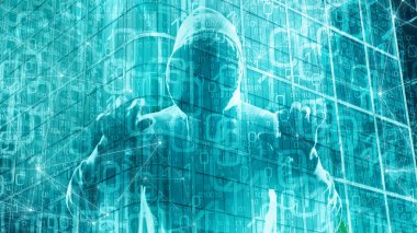 Bilgisayar yazılımı soyut arka plan, bilgisayar ikili kod