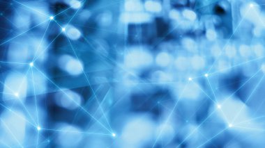 Küresel dijital dünya küreselleşme teknolojisi, geometrik çizgiler
