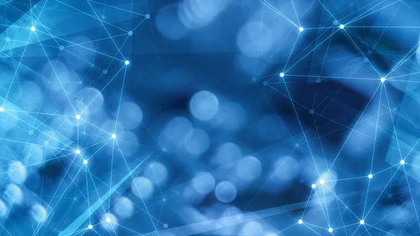 Siber uzay iletişim arka plan üçgenleri soyut tasarım