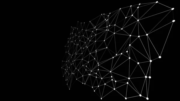 Bilim bağlantıları arka plan vektör grafik üçgenler 3d desen