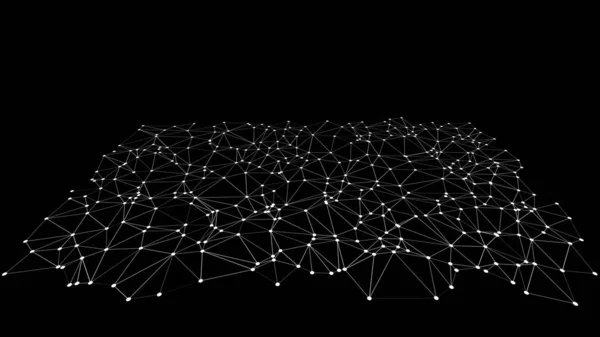 Idea de diagrama de innovación científica, línea de forma de triángulo vectorial — Vector de stock