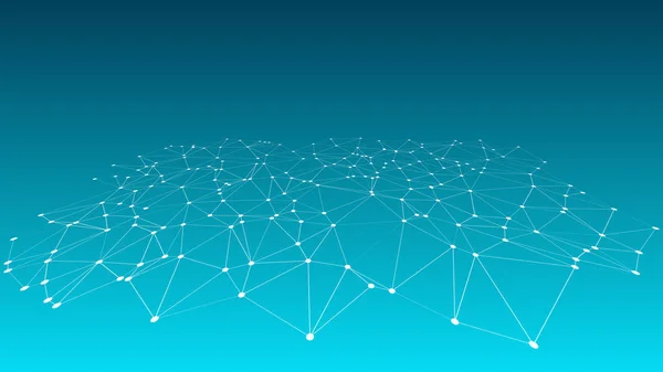 Dijital dönüşümler vektör illüstrasyon, grafik nokta ve çizgi arka planlar