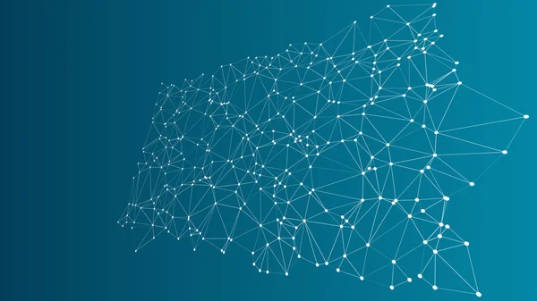 Dijital tel kafes soyut 3d poligonal vektör arka plan