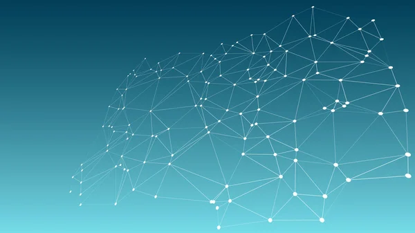 Dijital kablolar bağlantıları yaratıcı 3d vektör grafik