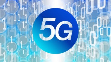 5g ağ mimarisi, dijital teknoloji kavramı, vektör yeni teknoloji şablonu