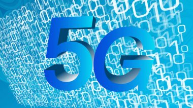 5g frekans, bilgisayar yazılımı anlayışı, dijital teknoloji soyut vektör arka plan