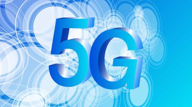 Yeni 5g ağları, siber uzay ikili kod arka plan, bilgisayar bilimi