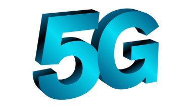 5g ağ vektör sembolü fikri