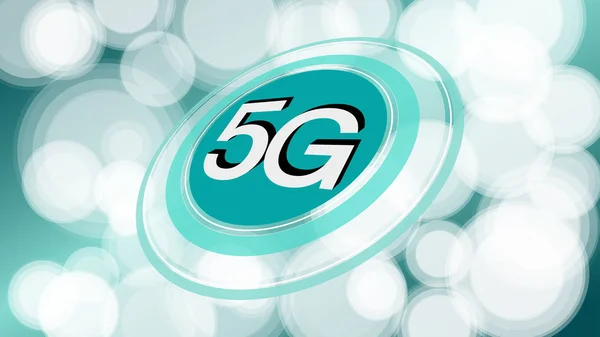 Alta velocidad nueva tecnología 5G red celular inalámbrica — Vector de stock