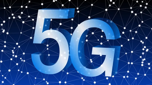 5g ağında bulut gücü, vektör 3d fikir