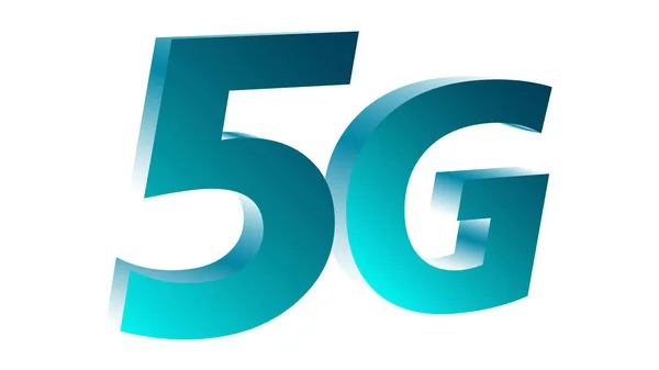 Mobil sanayi yenilik 5g teknoloji vektör işareti 3d
