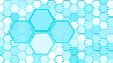 Trendy sanatsal altıgen şekiller, şeffaf soyut kavram