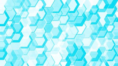 Mavi geometrik yaratıcı konsept tasarımı, dijital geometrik öğeler