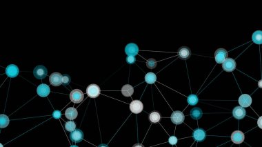 Soyut grafik deneyi, üçgenler ve daireler vektör şekilleri