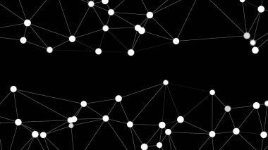 Vektör soyut diyagram bağlantıları, siyah arka plan