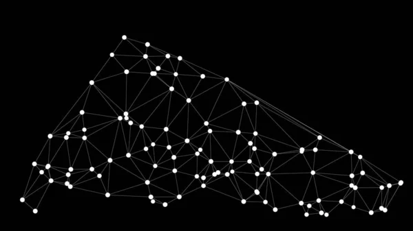 Концепция инновационных технологий абстрактные векторные формы киберпространства — стоковый вектор