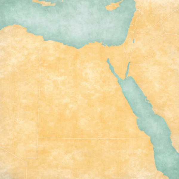 Κενός Χάρτης Αιγύπτου — Φωτογραφία Αρχείου
