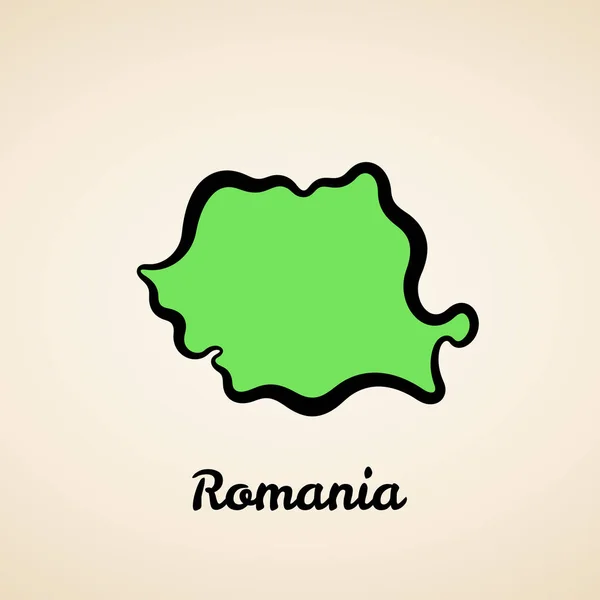 Romania - Mappa generale — Vettoriale Stock